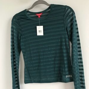 Long sleeve striped Guess top
